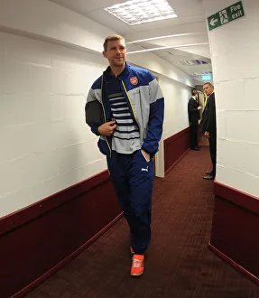 Burnley V Arsenal 2014/15 Prints: Per Mertesacker's Arrival: Burnley vs Arsenal, Premier League 2014/15