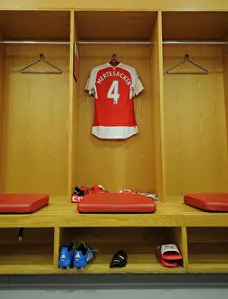 Arsenal V West Bromwich Albion 2015-16 Prints: Per Mertesacker's Arsenal Shirt in Arsenal Changing Room before Arsenal vs West Bromwich Albion