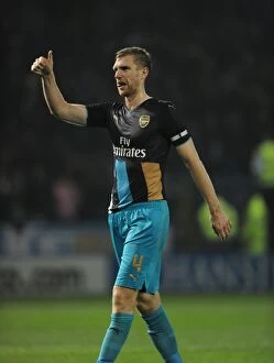 Images Dated 27th October 2015: Per Mertesacker's Emotional Farewell: Arsenal's Victory at Sheffield Wednesday