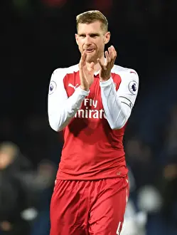 West Bromwich Albion V Arsenal 2017-18 Prints: Per Mertesacker's Farewell: Arsenal Players and Fans Celebrate at The Hawthorns