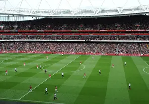 Arsenal V Manchester United 2012-13 Prints: A message to China supporting them after the recent earthquake on the ad Boards. Arsenal 1