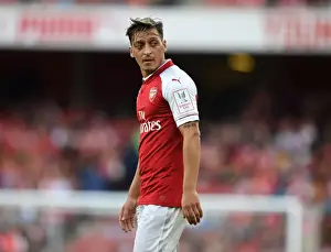 Arsenal V Seville - Emirates Cup 2017-18 Prints: Mesut Ozil: In Action for Arsenal Against Sevilla at Emirates Cup 2017-18