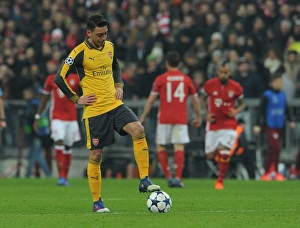 Bayern Munich V Arsenal 2016-17 Prints: Mesut Ozil in Action: Arsenal vs