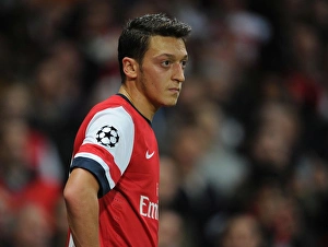 Arsenal V Borussia Dortmund 2013-14 Prints: Mesut Ozil in Action: Arsenal vs Borussia Dortmund, UEFA Champions League (2013)