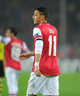West Bromwich Albion V Arsenal 2013-14 Prints: Mesut Ozil in Action: Arsenal vs. Borussia Dortmund, UEFA Champions League (2013-14)