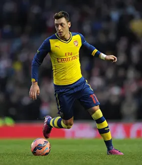 Brighton And Hove Albion V Arsenal - FA Cup 2014/15 Prints: Mesut Ozil in Action: Arsenal vs. Brighton & Hove Albion, FA Cup 2014-15