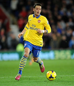 Cardiff City V Arsenal 2013-14 Prints: Mesut Ozil in Action: Arsenal vs. Cardiff City, Premier League 2013-14