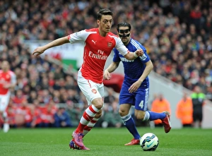 Arsenal V Chelsea 2014/15 Prints: Mesut Ozil in Action: Arsenal vs. Chelsea, Premier League 2014/15