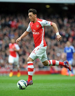 Arsenal V Chelsea 2014/15 Prints: Mesut Ozil in Action: Arsenal vs. Chelsea, Premier League 2014/15