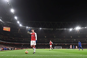 Mesut Ozil in Action: Arsenal vs. Chelsea, Premier League 2017-18