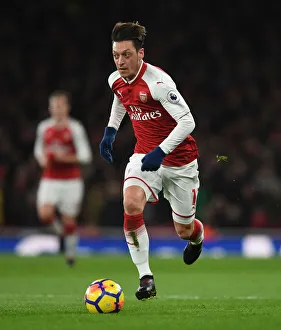 Arsenal V Chelsea 2017-18 Prints: Mesut Ozil in Action: Arsenal vs Chelsea, Premier League 2017-18