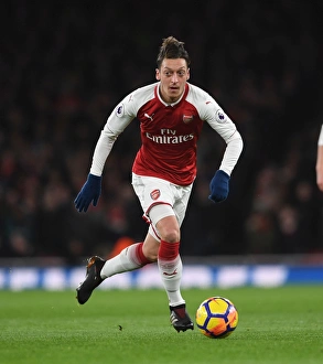 Arsenal V Chelsea 2017-18 Prints: Mesut Ozil in Action: Arsenal vs. Chelsea, Premier League 2017-18