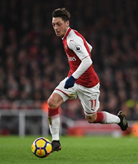 Arsenal V Chelsea 2017-18 Prints: Mesut Ozil in Action: Arsenal vs. Chelsea, Premier League 2017-18