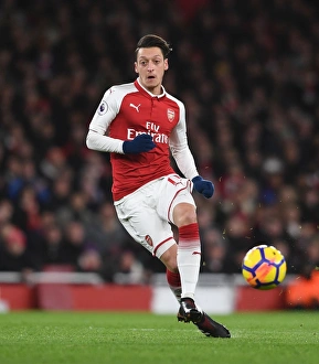 Arsenal V Chelsea 2017-18 Prints: Mesut Ozil in Action: Arsenal vs. Chelsea, Premier League 2017-18