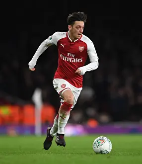 Mesut Ozil in Action: Arsenal vs. Chelsea - Carabao Cup Semi-Final