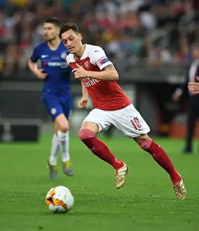 Arsenal V Chelsea Europa League Cup Final 2019 Prints: Mesut Ozil in Action: Arsenal vs. Chelsea UEFA Europa League Final, Baku 2019