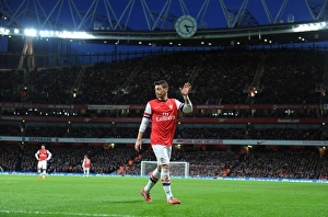 Arsenal V Crystal Palace 2013-14 Prints: Mesut Ozil in Action: Arsenal vs Crystal Palace, Premier League 2013-14