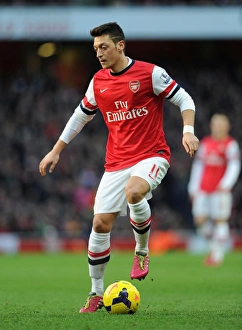Arsenal V Crystal Palace 2013-14 Prints: Mesut Ozil in Action: Arsenal vs Crystal Palace, Premier League 2013-14