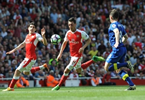 Arsenal V Everton 2016-17 Prints: Mesut Ozil in Action: Arsenal vs Everton, Premier League 2016-17