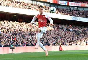 Arsenal V Everton 2018-19 Prints: Mesut Ozil in Action: Arsenal vs Everton, Premier League 2018-19