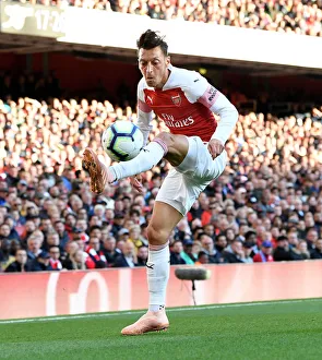 Arsenal V Everton 2018-19 Prints: Mesut Ozil in Action: Arsenal vs. Everton, Premier League 2018-19