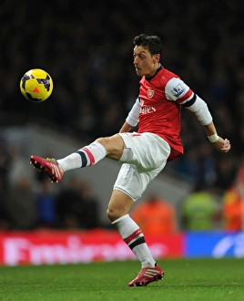Arsenal V Everton 2013-14 Prints: Mesut Ozil in Action: Arsenal vs. Everton, Premier League 2013-14