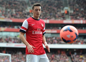 Arsenal V Everton - FA Cup 2014 Prints: Mesut Ozil in Action: Arsenal vs Everton, FA Cup Quarter-Final, 2014