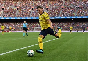 Mesut Ozil in Action: Arsenal vs. FC Barcelona, 2019 - The Thrilling Pre-Season Clash in Barcelona