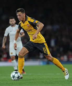 Arsenal V FC Basel 2016-17 Prints: Mesut Ozil in Action: Arsenal vs. FC Basel, UEFA Champions League, 2016