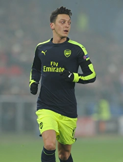 FC Basel V Arsenal 2016-17 Prints: Mesut Ozil in Action: Arsenal vs. FC Basel, UEFA Champions League, Switzerland, 2016