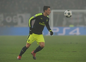 FC Basel V Arsenal 2016-17 Prints: Mesut Ozil in Action: Arsenal vs. FC Basel, UEFA Champions League, Switzerland, 2016