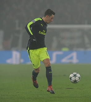 FC Basel V Arsenal 2016-17 Prints: Mesut Ozil in Action: Arsenal vs. FC Basel, UEFA Champions League 2016-17