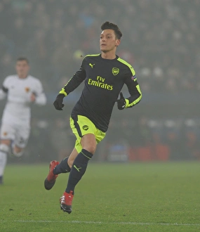 FC Basel V Arsenal 2016-17 Prints: Mesut Ozil in Action: Arsenal vs. FC Basel, UEFA Champions League, Switzerland, 2016