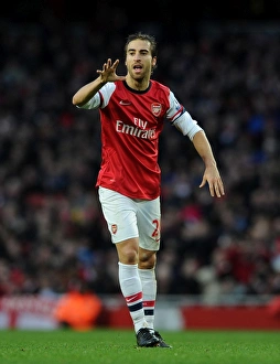Arsenal V Fulham 2013-14 Prints: Mesut Ozil in Action: Arsenal vs Fulham, Premier League 2013-14