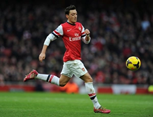 Arsenal V Fulham 2013-14 Prints: Mesut Ozil in Action: Arsenal vs Fulham, Premier League 2013-14