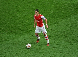 Arsenal V Galatasaray 2014/15 Champions League Prints: Mesut Ozil in Action: Arsenal vs. Galatasaray, UEFA Champions League, 2014