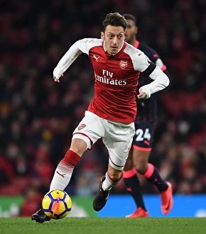 Arsenal V Huddersfield Town 2017-18 Prints: Mesut Ozil in Action: Arsenal vs Huddersfield Town, Premier League 2017-18
