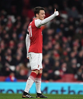 Arsenal V Huddersfield Town 2017-18 Prints: Mesut Ozil in Action: Arsenal vs Huddersfield Town, Premier League 2017-18