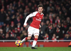 Arsenal V Huddersfield Town 2017-18 Prints: Mesut Ozil in Action: Arsenal vs Huddersfield Town, Premier League 2017-18