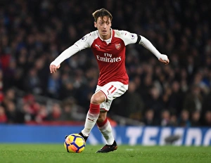 Arsenal V Huddersfield Town 2017-18 Prints: Mesut Ozil in Action: Arsenal vs Huddersfield Town, Premier League 2017-18
