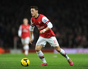 Arsenal V Hull City 2013-14 Prints: Mesut Ozil in Action: Arsenal vs. Hull City, Premier League 2013-14