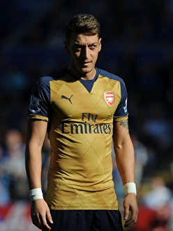 Leicester City V Arsenal 2015/16 Prints: Mesut Ozil in Action: Arsenal vs Leicester City, Premier League 2015/16