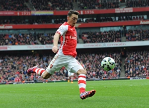 Arsenal V Liverpool 2014-15 Prints: Mesut Ozil in Action: Arsenal vs. Liverpool, Premier League 2014-15