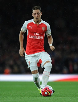 Arsenal V Liverpool 2015/16 Prints: Mesut Ozil in Action: Arsenal vs Liverpool, 2015/16 Premier League