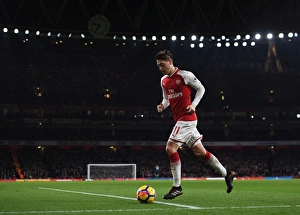 Arsenal V Liverpool 2017-18 Prints: Mesut Ozil in Action: Arsenal vs. Liverpool, Premier League 2017-18