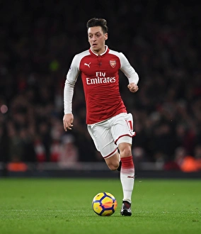 Arsenal V Liverpool 2017-18 Prints: Mesut Ozil in Action: Arsenal vs. Liverpool, Premier League 2017-18