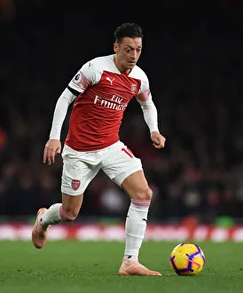 Arsenal V Liverpool 2018-19 Prints: Mesut Ozil in Action: Arsenal vs. Liverpool, Premier League 2018-19