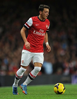Arsenal V Liverpool 2013-14 Prints: Mesut Ozil in Action: Arsenal vs. Liverpool, Premier League 2013-14
