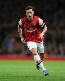 Arsenal V Liverpool 2013-14 Prints: Mesut Ozil in Action: Arsenal vs Liverpool, Premier League 2013-14