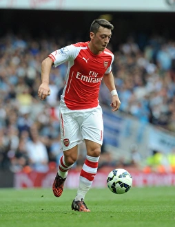 Arsenal V Manchester City 2014-15 Prints: Mesut Ozil in Action: Arsenal vs Manchester City, Premier League 2014-15